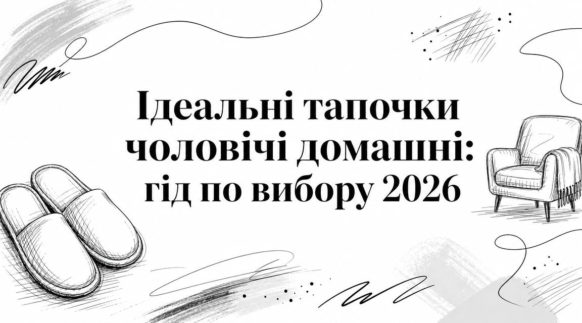 Ідеальні тапочки чоловічі домашні: гід по вибору 2026