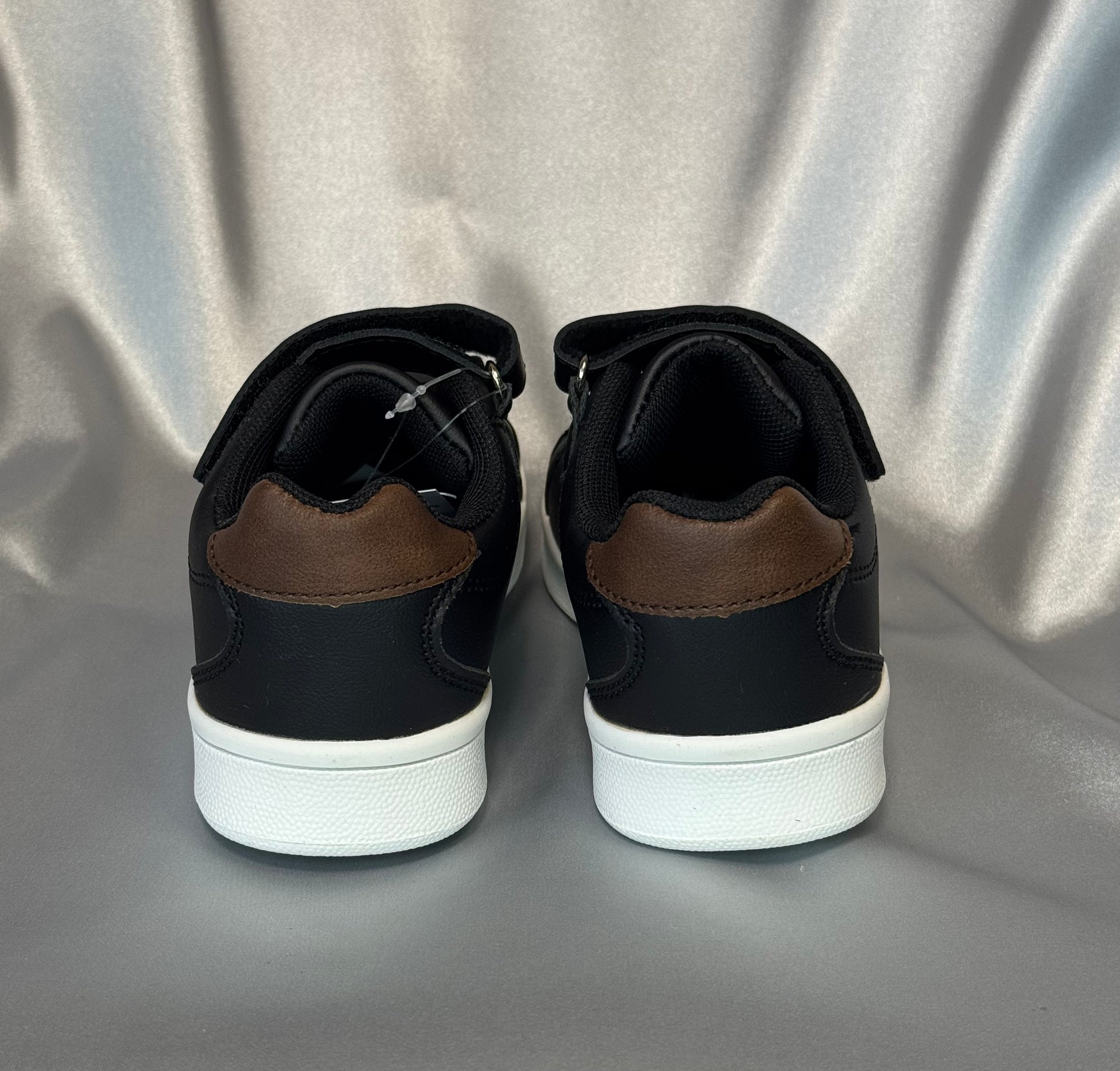 Дитячі кеди Chevignon Faik Velcro Noir чорні з коричневими вставками, європейький бренд.