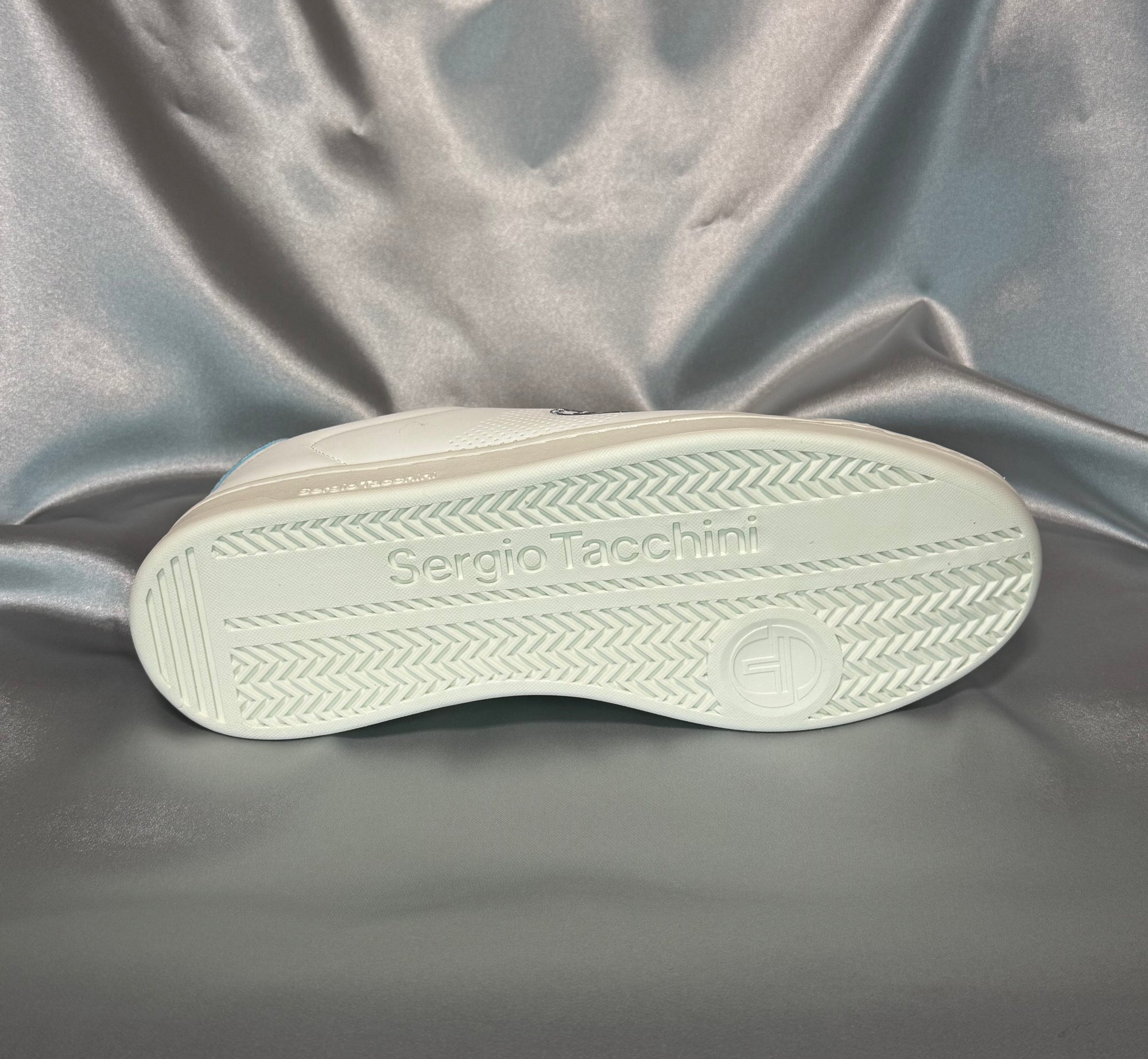 Чоловічі кросівки Sergio Tacchini Gran Torino Refresh White Blue білі з блакитним акцентом, європейський бренд.  