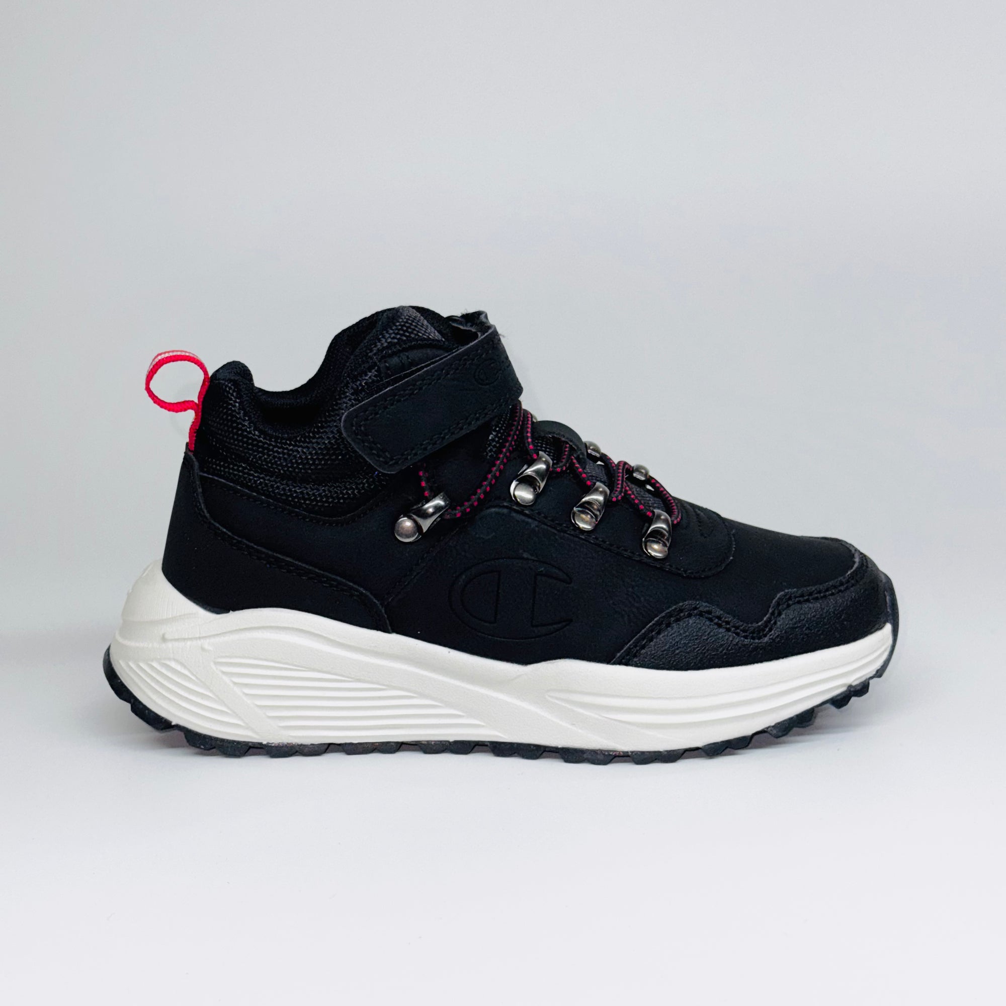 Дитячі кросівки Champion Climb Rx Mid  чорні з червоними шнірівками, європейський бренд.