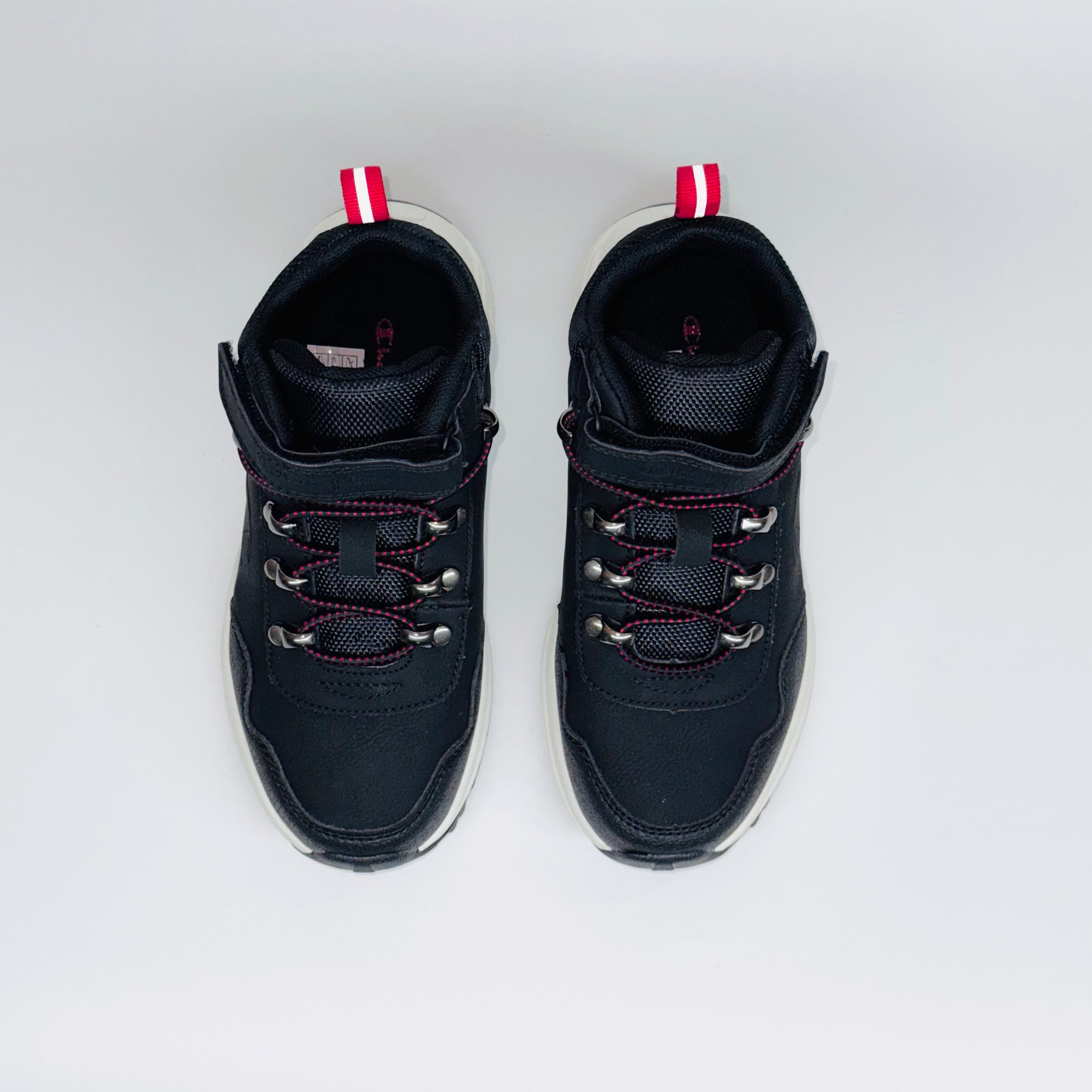 Дитячі кросівки Champion Climb Rx Mid  чорні з червоними шнірівками, європейський бренд.