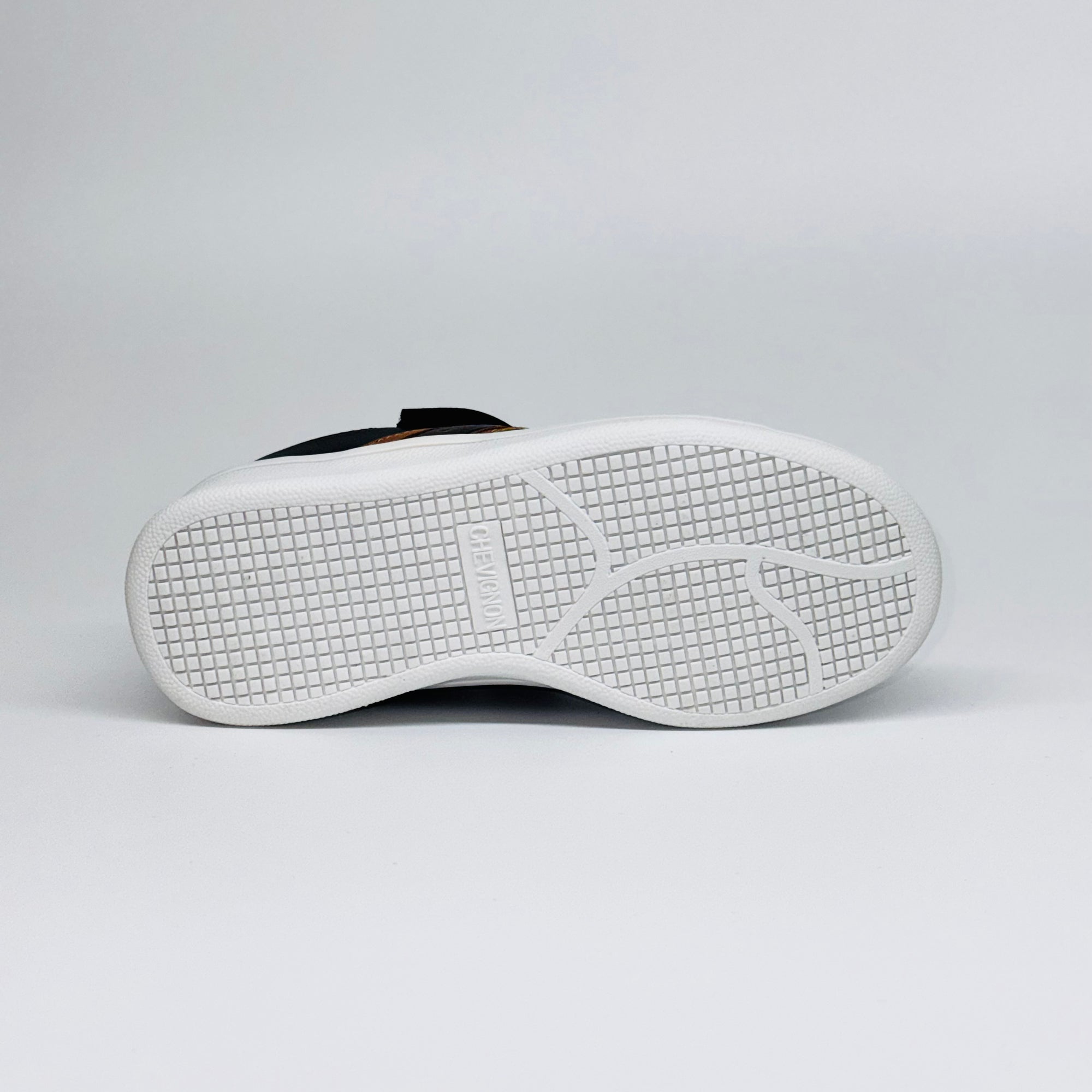 Дитячі кеди Chevignon Faik Velcro Noir чорні з коричневими вставками, європейький бренд.