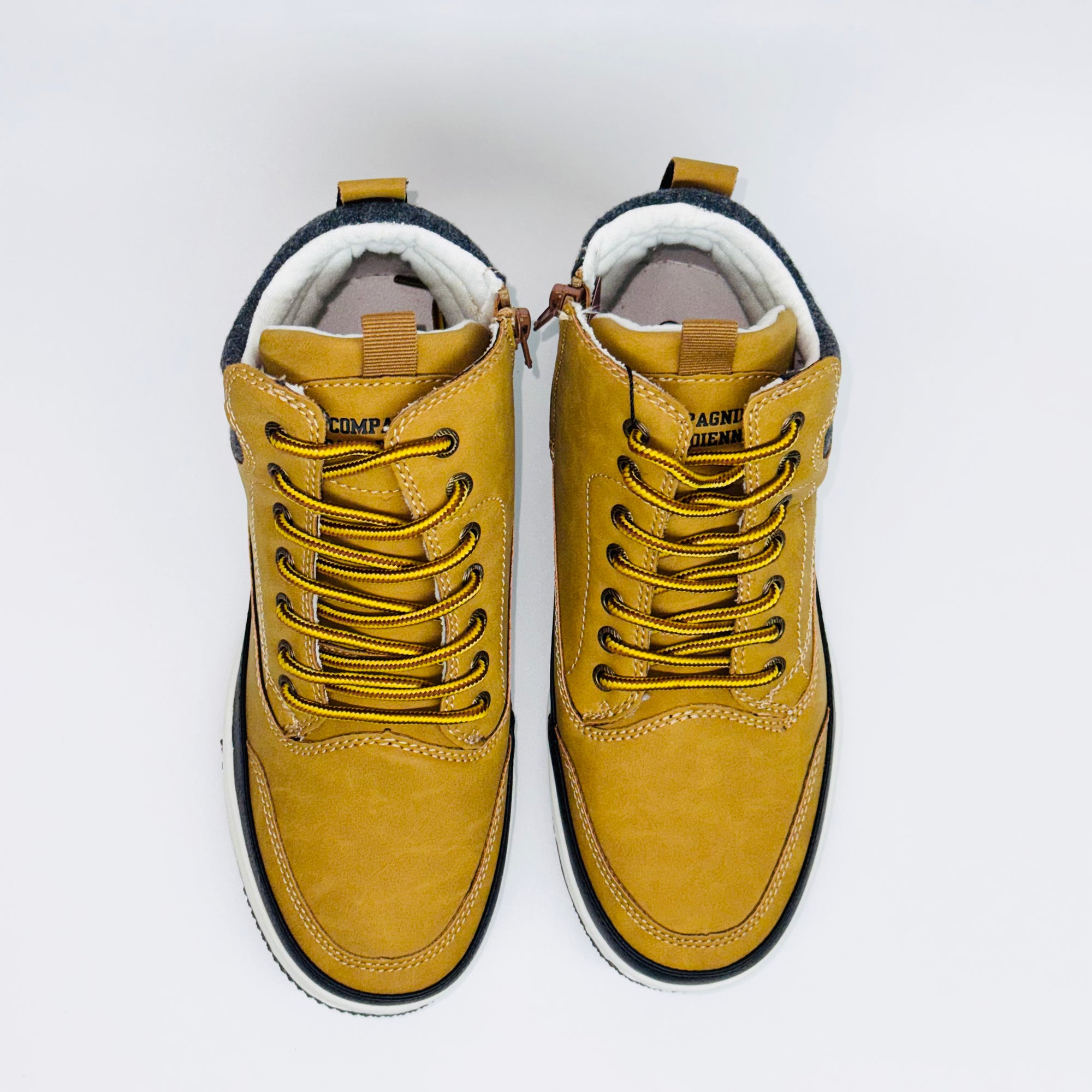 Чоловічі черевики Compagnie Canadienne Rupert Junior Camel Pck12 - коричневі з чорною вставкою, європейський бренд.