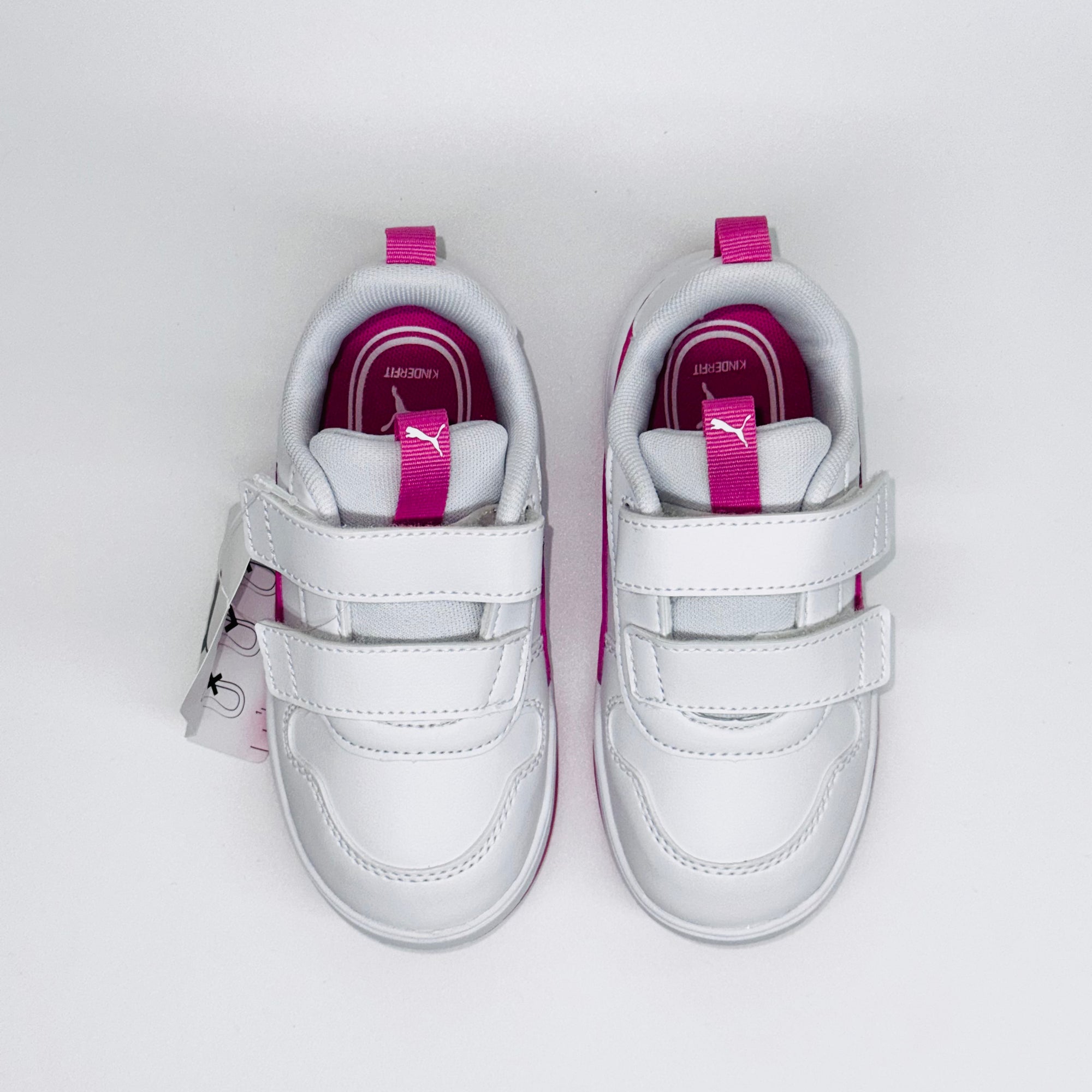 Дитячі кросівки Puma Multiflex Sl V  білого кольору з рожевими вставками, європейський бренд.