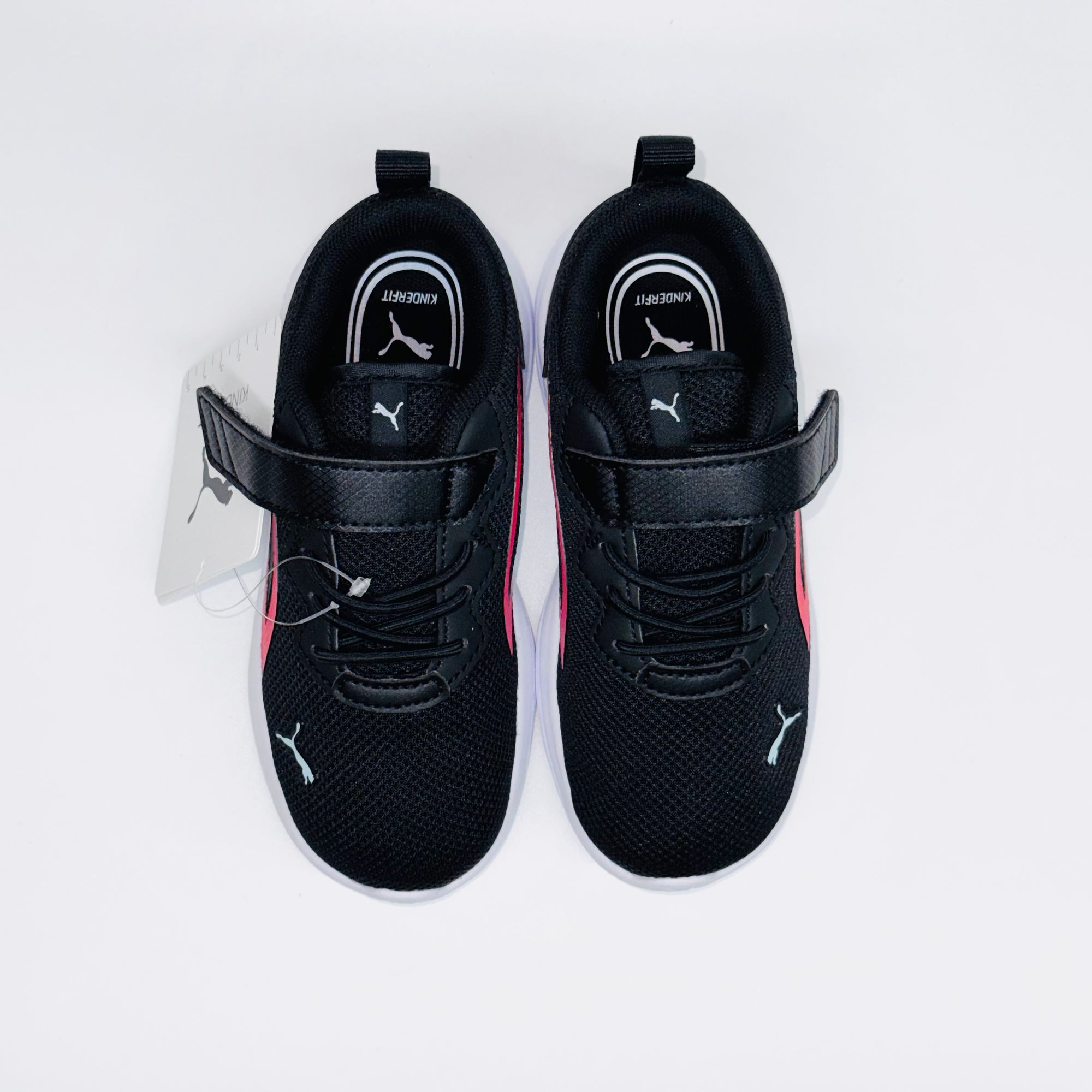 Дитячі кросівки Puma All-Day Active чорні з кораловою вставкою, європейський бренд.