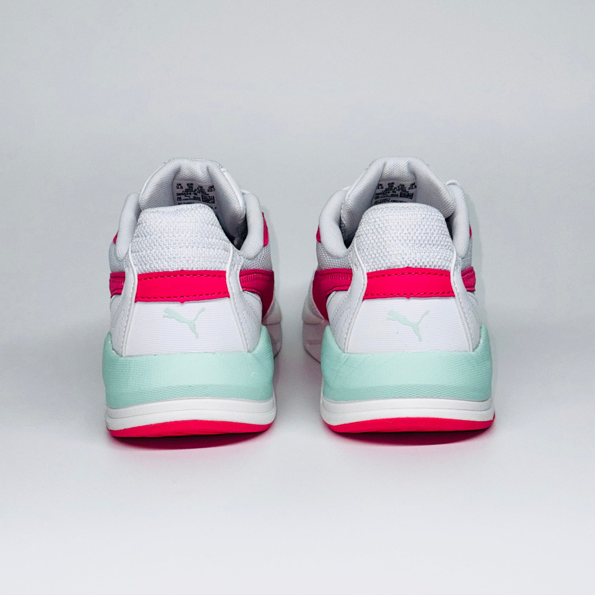 Жіночі кросівки Puma X-Ray Speed Lite Jr Loveable білі з рожевими та зеленими акцентом, європейський бренд.