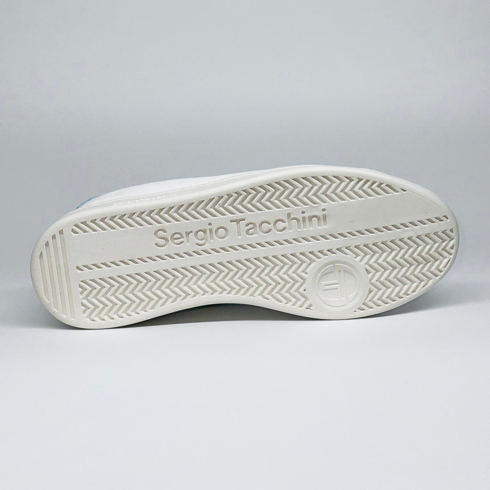 Чоловічі кросівки Sergio Tacchini Gran Torino Refresh White Blue білі з блакитним акцентом, європейський бренд.  