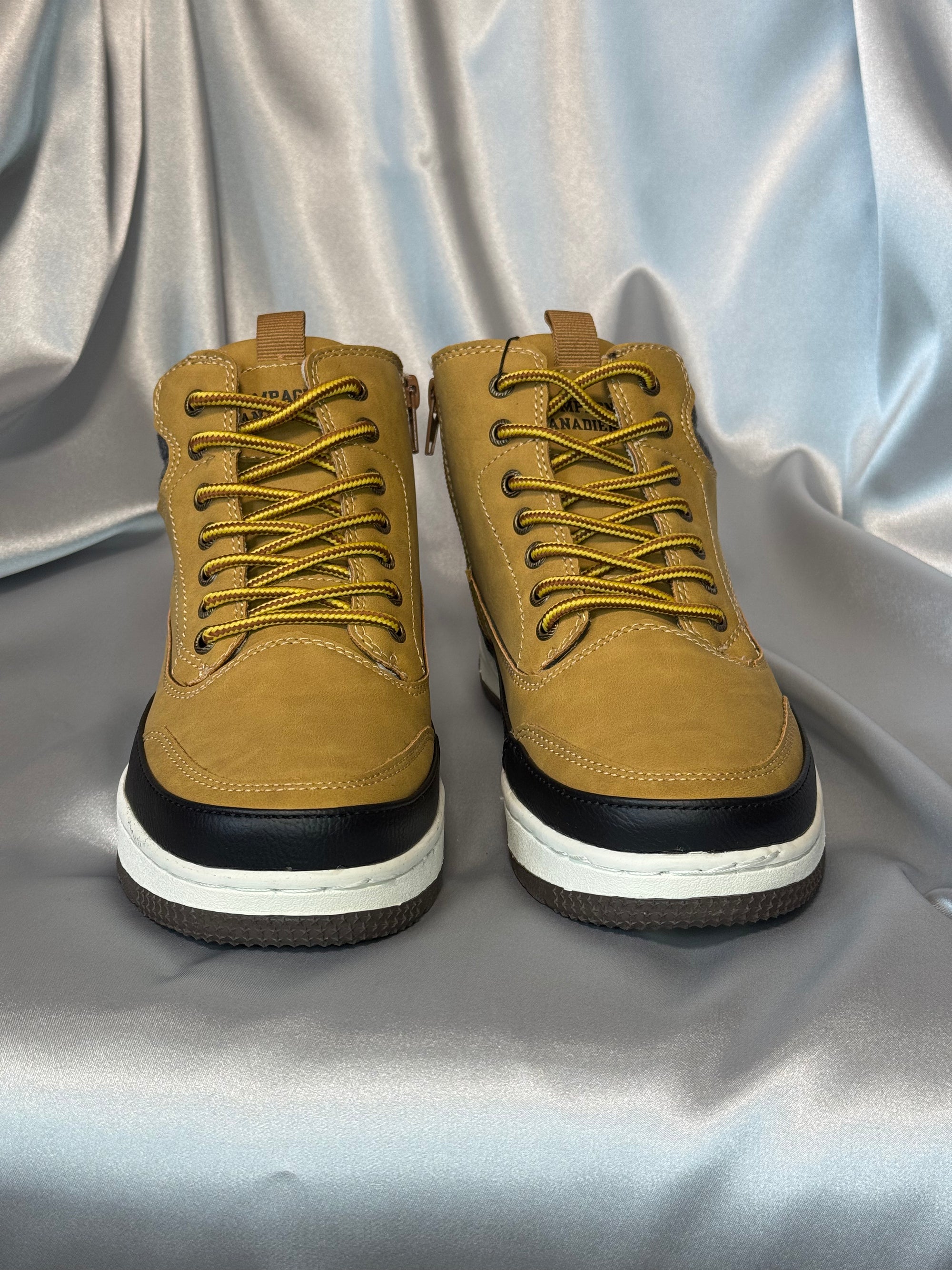 Чоловічі черевики Compagnie Canadienne Rupert Junior Camel Pck12 - коричневі з чорною вставкою, європейський бренд.