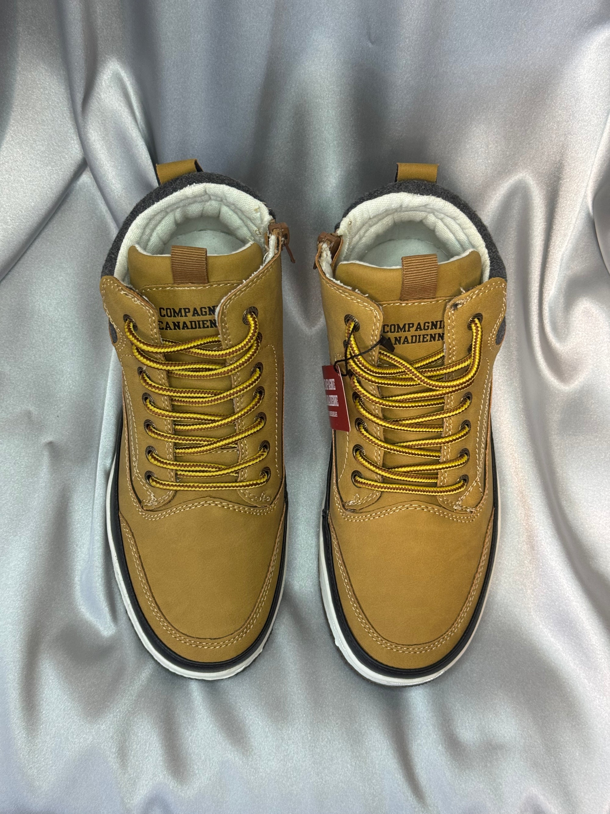 Чоловічі черевики Compagnie Canadienne Rupert Junior Camel Pck12 - коричневі з чорною вставкою, європейський бренд.