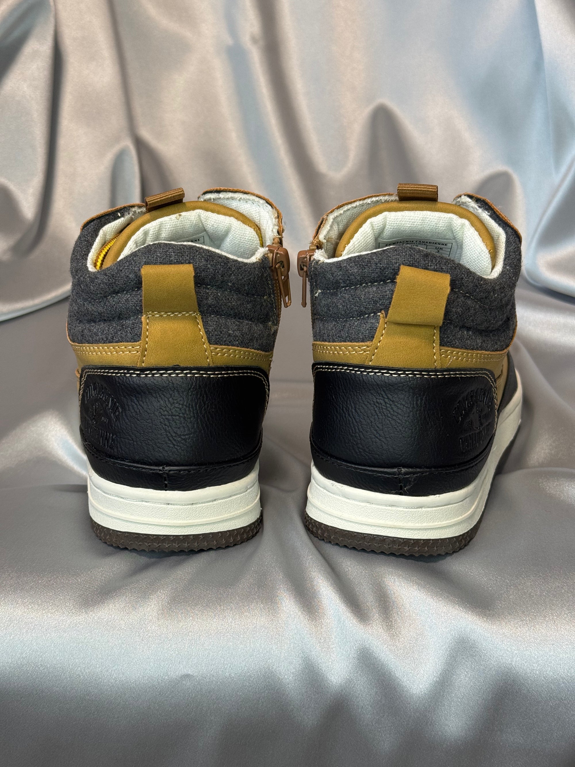 Чоловічі черевики Compagnie Canadienne Rupert Junior Camel Pck12 - коричневі з чорною вставкою, європейський бренд.